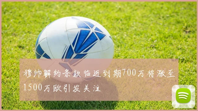 穆帅解约条款临近到期700万将涨至1500万欧引发关注